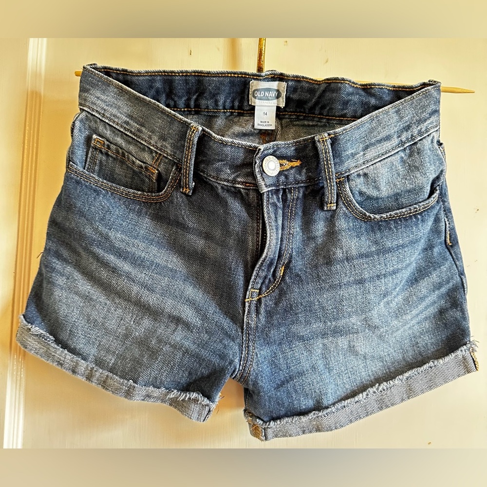 Old Navy Cuffed Medium Wash Denim Shorts